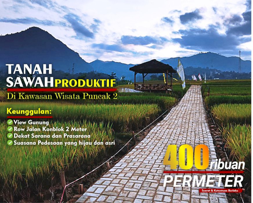 JUAL TANAH KAVLING HARMONI FARM VILLE  SUKAMAKMUR BOGOR