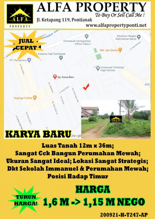 Tanah Karya Baru Pontianak Kota Kalimantan Barat