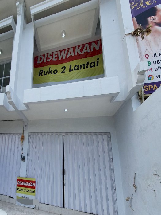 Disewakan ruko 2 lantai, bangunan baru siap finishing