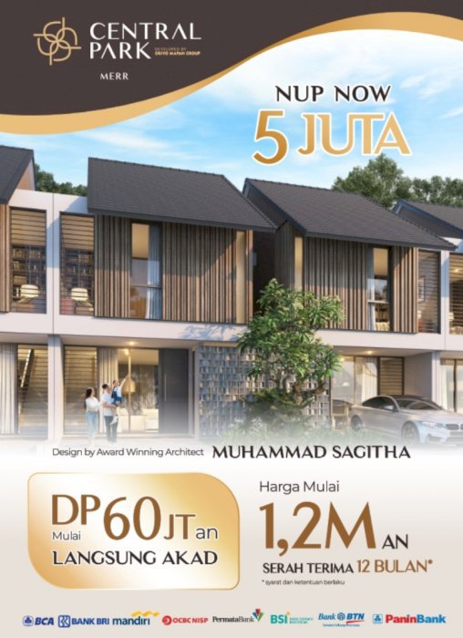 Rumah Modern DP 5% langsung KPR