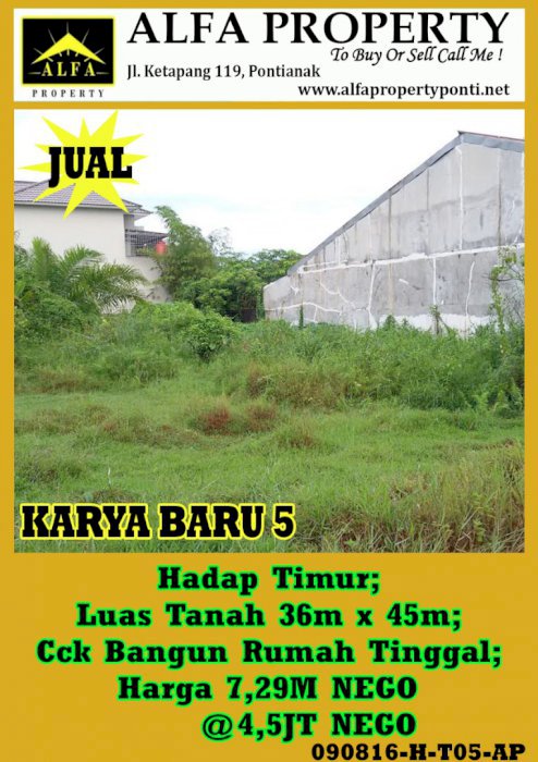 Tanah Karya Baru 5 Pontianak, Kalimantan Barat