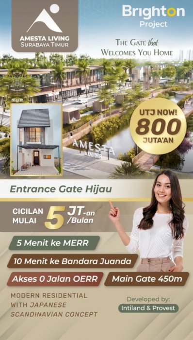 Rumah Viral 2lantai Surabaya Timut