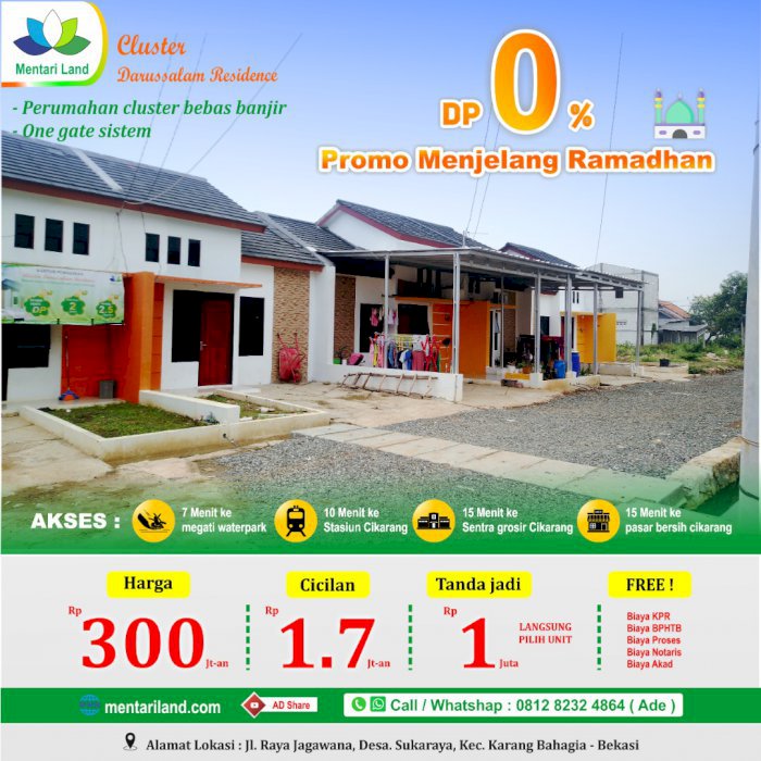 Kesempatan Beli Rumahâ€¼ï¸  Rumah komersil type besar, cicilan ringan !