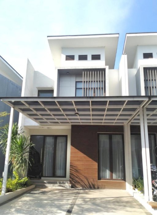 Rumah full renovasi luas 6x15 93m2 Type 3KT Cluster Shinano JGC Jakarta Garden City Cakung