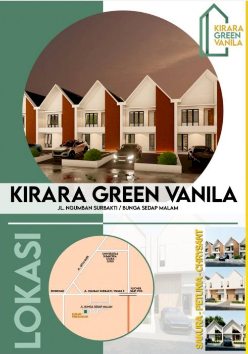 Rumah modren mezanine daerah setiabudi ringroad  dekat kampus usu