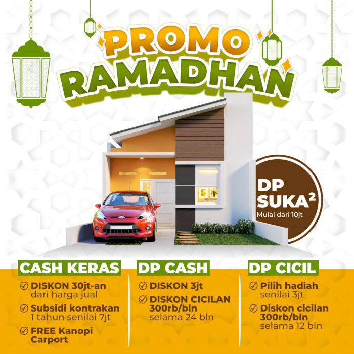 PROMO RAMADHAN RUMAH SYARIAH BEKASI CIKARANG DEKAT STASIUN DAN TOL