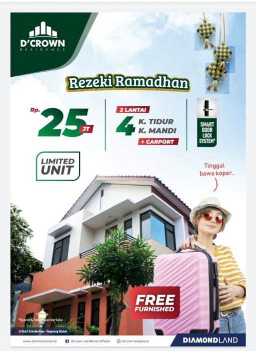 PERUMAHAN DCROWN RESIDENCE, CIRENDEU TANGERANG SELATAN