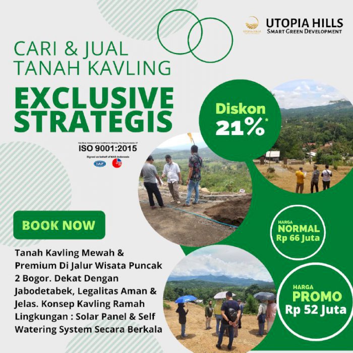 DISKON 14JT | JUAL TANAH STRATEGIS DI BOGOR