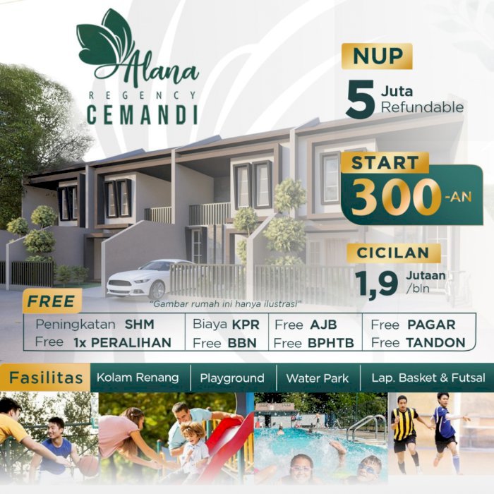 Alana Cemandi 4 Dekat Surabaya | start 330jt Segeralah Booking/NUP