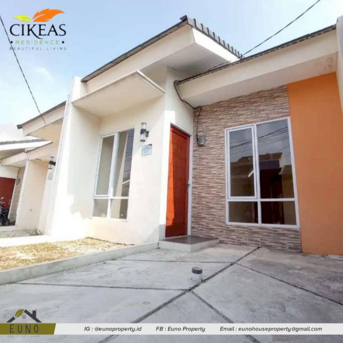 Rumah Minimalis LB37/LT70 | 2KT/1KM Bebas Banjir - Cikeas Residence