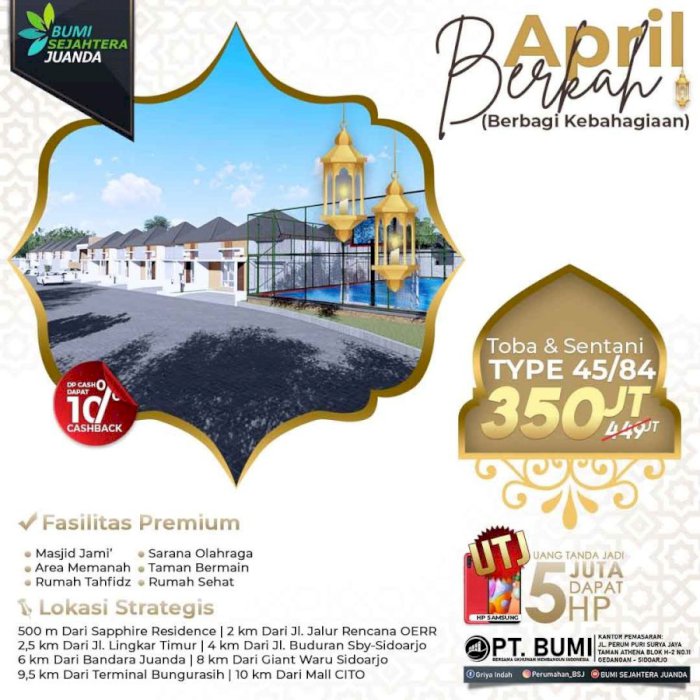 INVESTASI PROPERTI MENGUNTUNGKAN, LOKASI STRATEGIS DI JAWA TIMUR