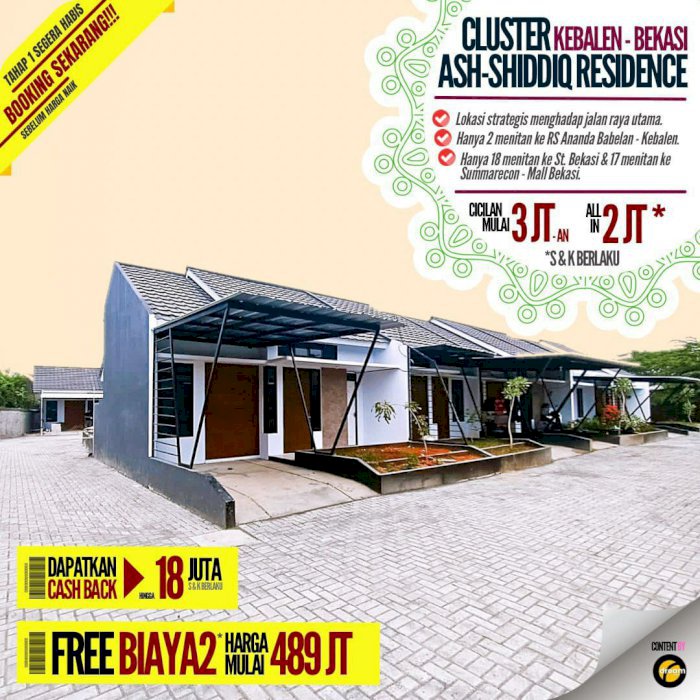 RUMAH CLUSTER MEWAH DEKAT JANTUNG KOTA BEKASI