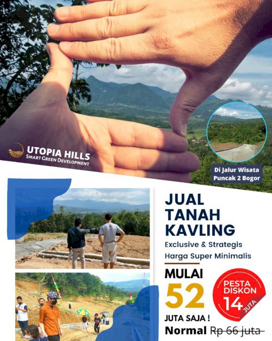 JUAL TANAH MURAH BOGOR DISKON 14JT + 10JT