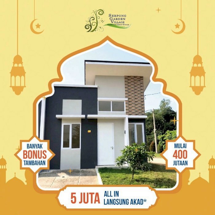 Rumah istimewa cukup 5 jtsudah akad di Parung Panjang