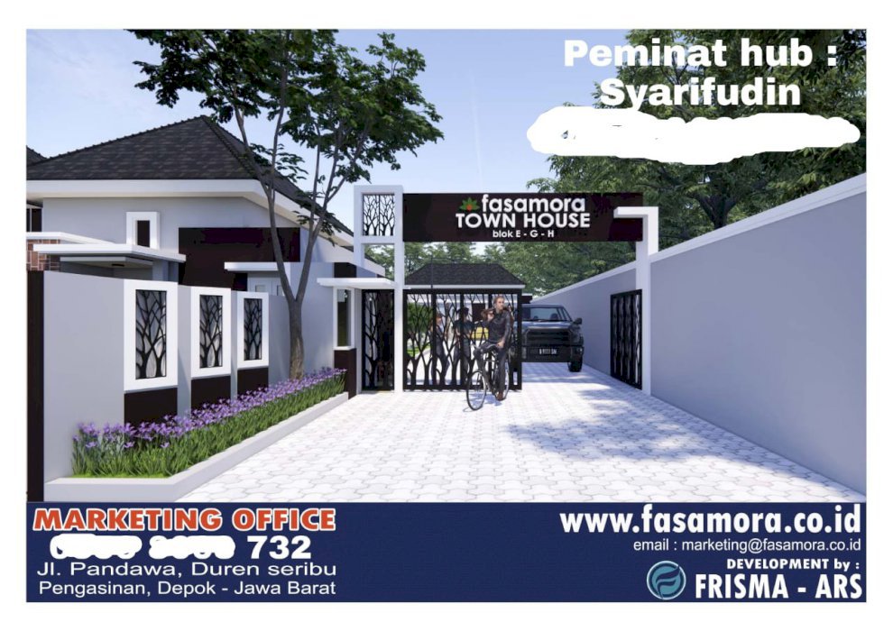 Dijual Cepat Rumah Fasamora Town House