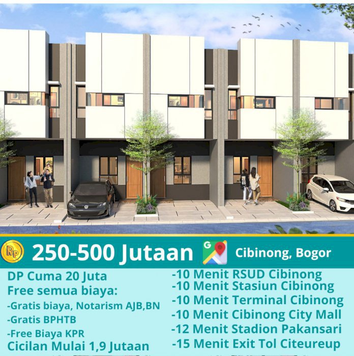 rumah 2 lantai cicilan mulai 2,1juta