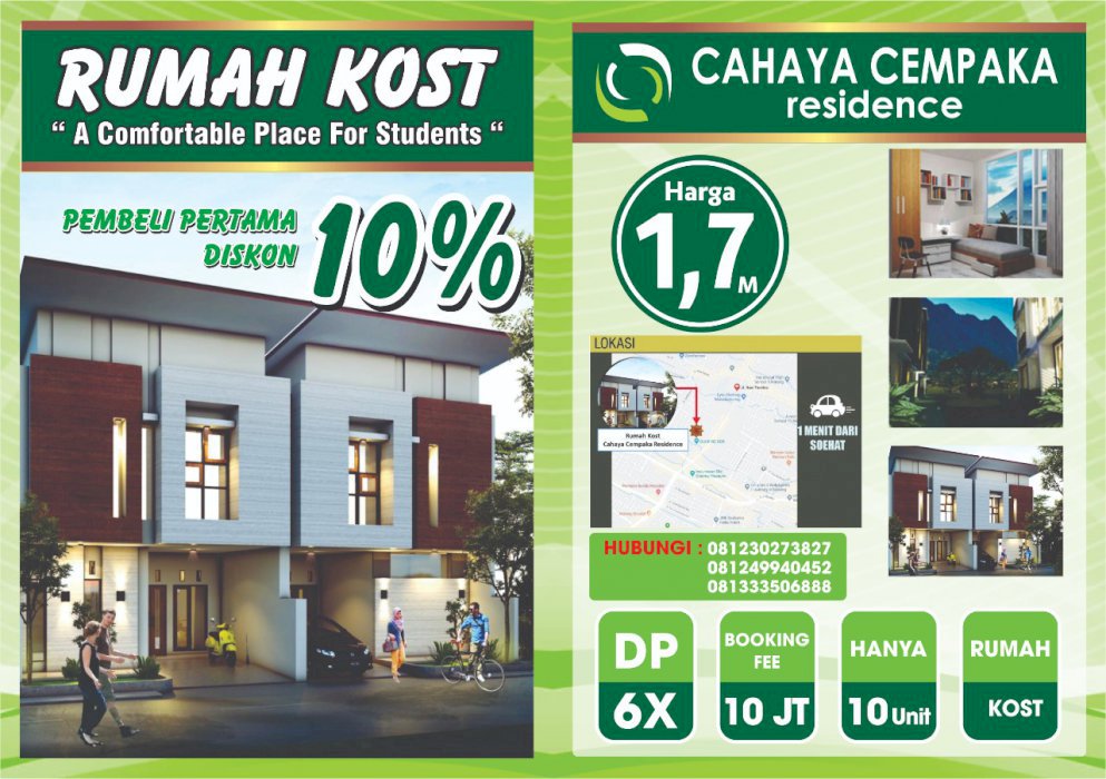 RUMAH KOS JL. TERUSAN SUKARNO HATTA  SUDIMORO MALANG