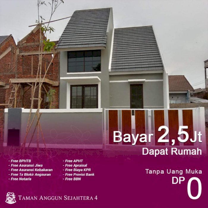 RUMAH KPR TANPA DP ANGS 500RIBUAN SIDOARKO KOTA