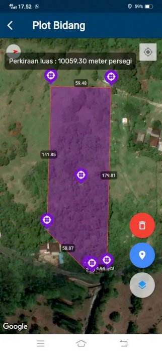 Dijual tanah dekat pantai melasti