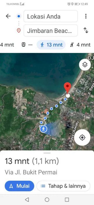 Dijual tanah langka di kawasan hotel jimbaran