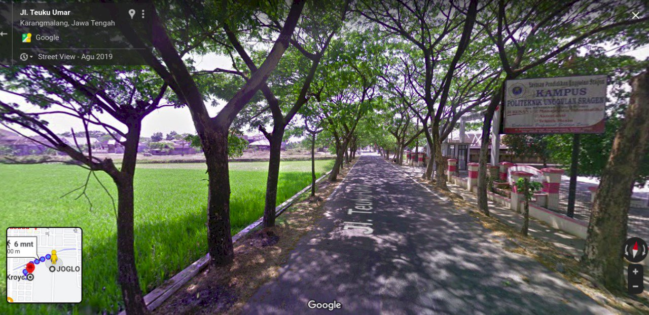 Tanah sawah di selatan Kota Sragen, dapat dikeringkan jadi perumahan