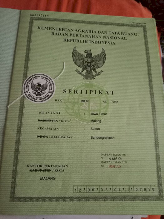 Dijual sawah daerah kota mlalang jawa timur