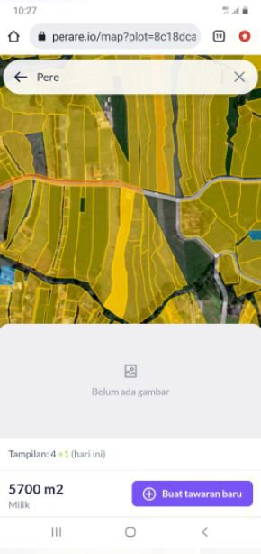 tanah dkt pantai lima pererenan