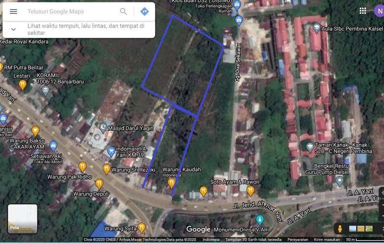 Tanah Strategis Di Segitiga Emas A Yani kal-sel