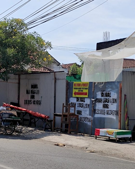 dijual tanah tembok keliling ada pintu gerbang SHM luas 1138m2