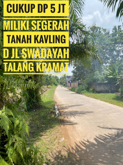 Tanah kavling palembang tanpa bi checking(non bank)