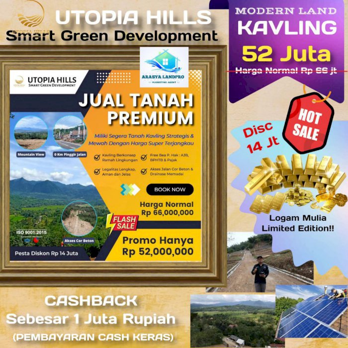 PROMO TERBATAS KAVLING STRATEGIS DEKAT JAKARTA VIEW CANTIK