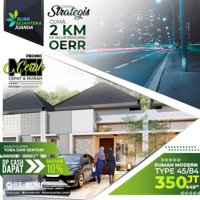 DIJUAL RUMAH SIDOARJO PROMO HINGGA 99 JUTA JANGAN DILEWATKAN..!!