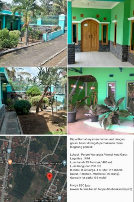 Di jual rumah nyaman hunian asri