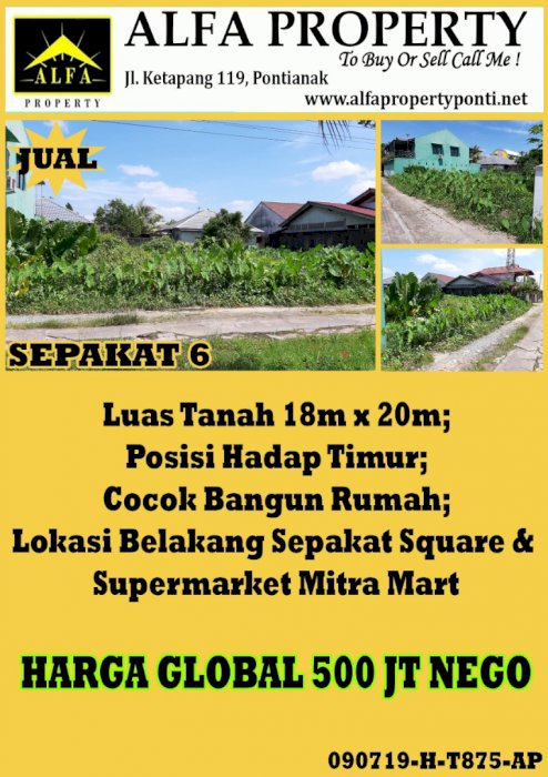 Tanah Sepakat 6 Pontianak, Kalimantan Barat