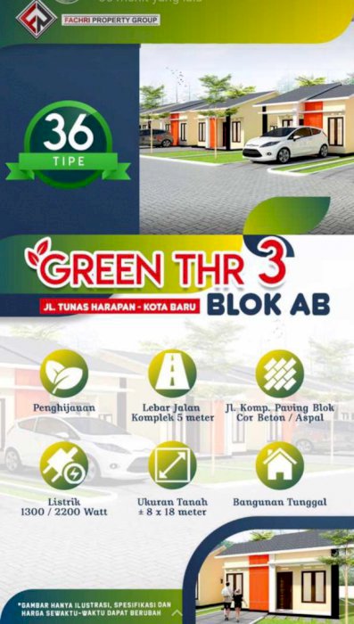 PERUMAHAN GRAND TUNAS HARAPAN RESIDENCE 3 KOTA BARU PONTIANAK