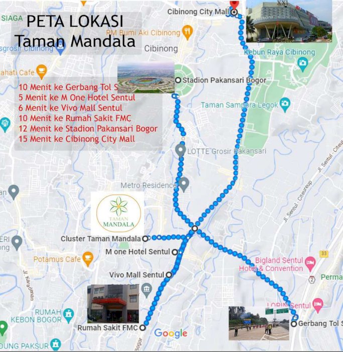 Rumah bisa kpr dekat jalan raya bogor sentul