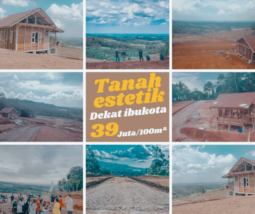 DIJUAL TANAH 390 RIBU PER METER NEMPEL JALAN
