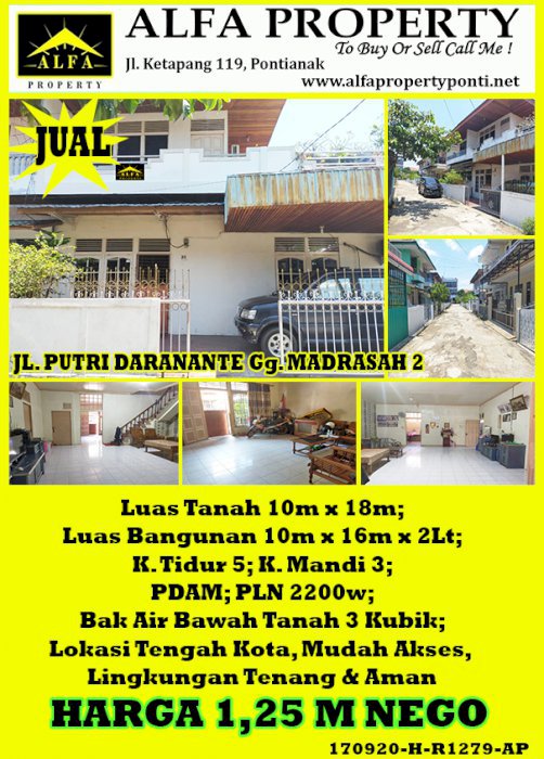 Rumah Madrasah 2 Putri Dara Nante, Pontianak, Kalimantan Barat