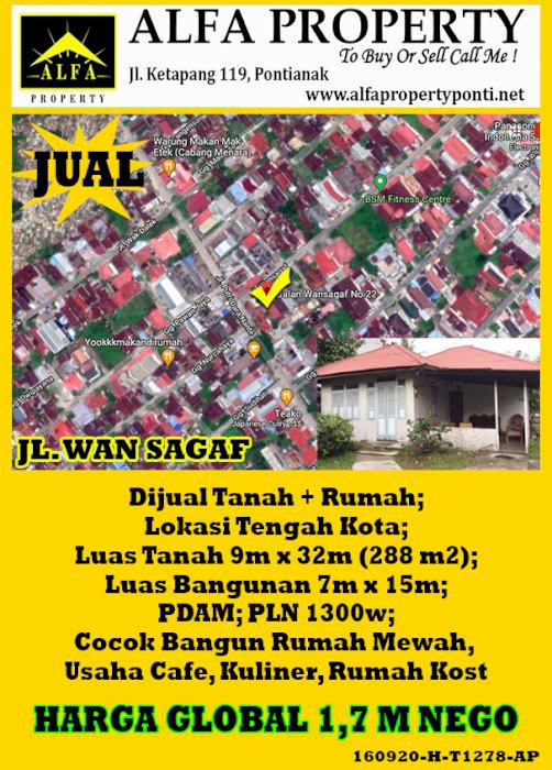 Tanah Wansagaf Pontianak, Kalimantan Barat