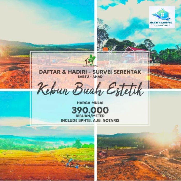 TANAH PINGGIR JALAN SURAT LENGKAP AMAN JUAL MURAH