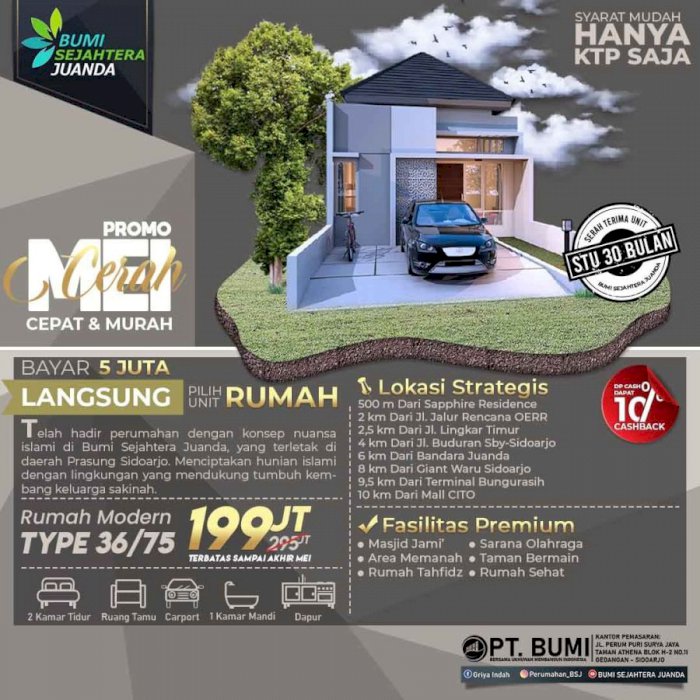 JUAL RUMAH MINIMALIS DI BAWAH 200 JUTA HARGA PROMO (PROMO HINGGA 96)