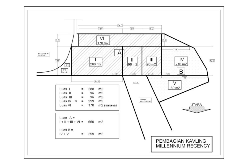 JUAL TANAH DI KOMPLEK TAMAN MILLENIUM, BANDUNG JAWABARAT