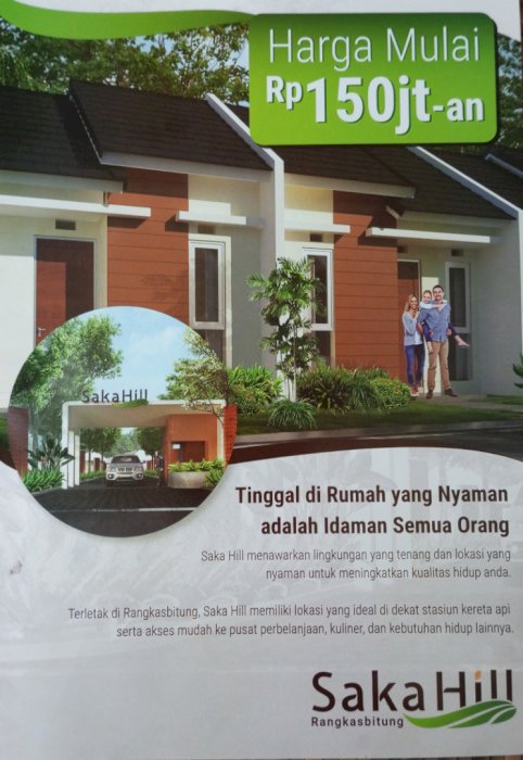 Rumah Subsidi Saka Hill Cuma DP 3 jt all in, sudah bisa Huni