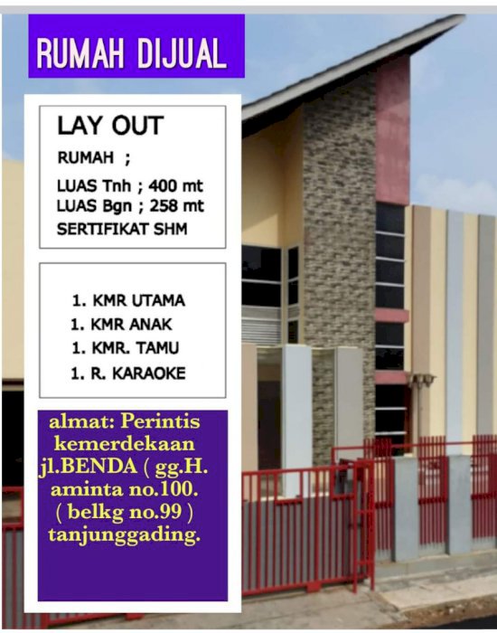 RUMAH UNIK DIJUAL CANTIK DI JUAL CEPAT