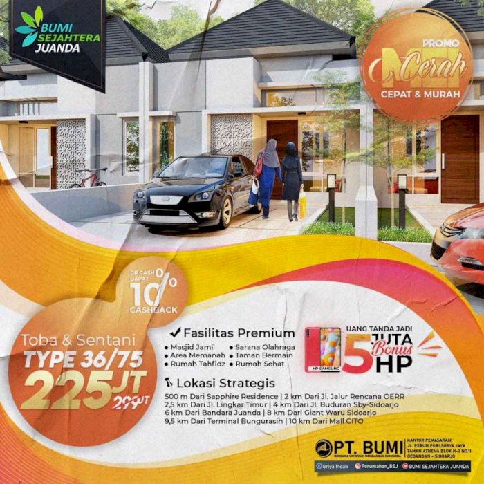 RUMAH MODERN MINIMALIS 1 LANTAI 200 JUTAAN FASILITAS KOMPLIT