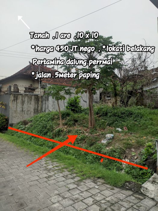 JUAL TANAH 1 ARE DALUNG PERMAI PERUMAHAN