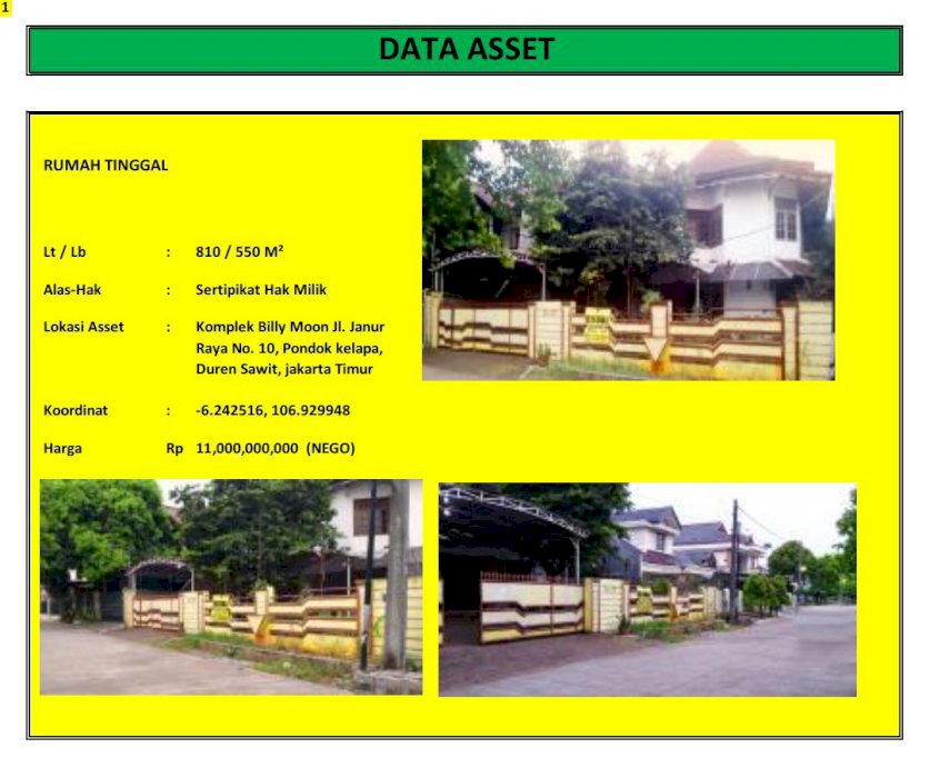 JUAL CEPAT RUMAH MEWAH NEGO HALUS AKSES TOL BECAKAYU