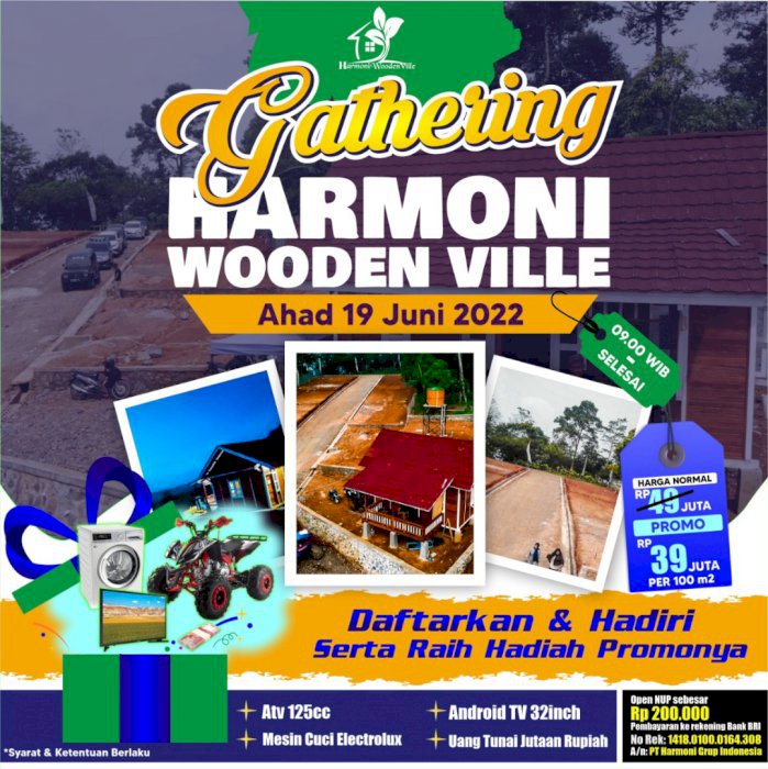 Promo kavling Harmoni Wooden Ville Puncak 2 Bogor