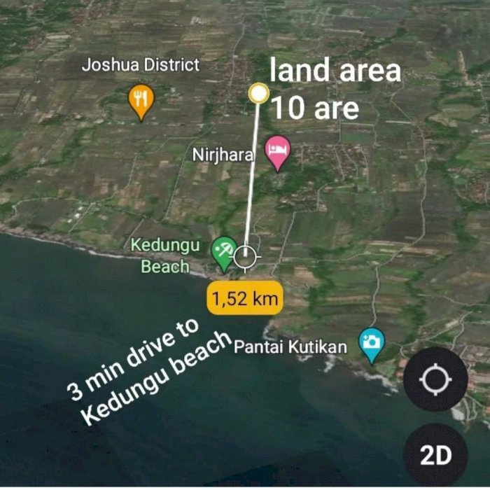LAND For RENT in Kedungu Beach Area Tabanan Bali