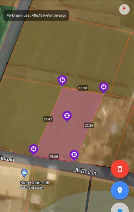 Dijual tanah seluas 4 are dikawasan buduk Mengwi badung